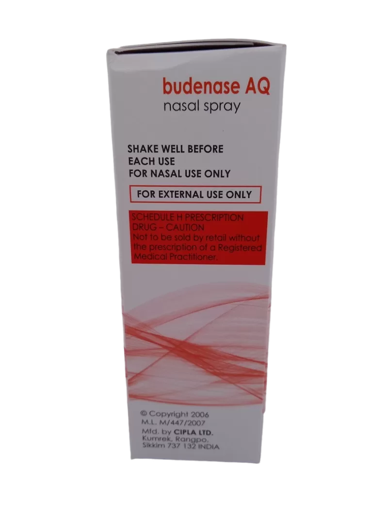 BUDENASE AQ 100 MCG - 1 NASAL SPRAY OF 7.5ML - Image 2