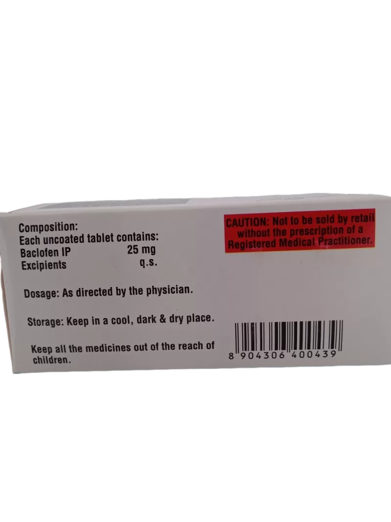 BACLOSIGN 25 MG - 10 TABLETS - Image 4