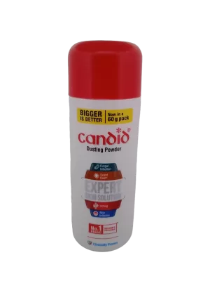 CANDID DUSTING POWDER - 1 BOTTLE OF 60g
