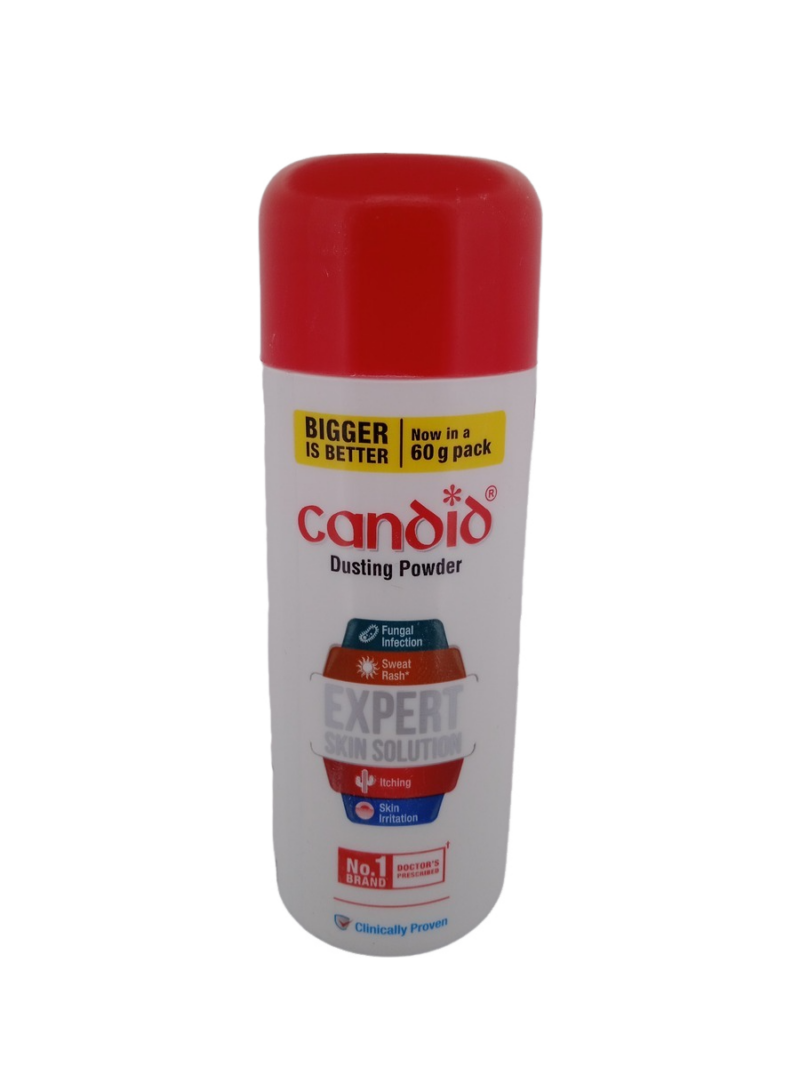 CANDID DUSTING POWDER - 1 BOTTLE OF 60g