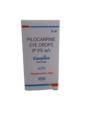 CARPINE EYE DROPS - 1 BOTTLE OF 5ML