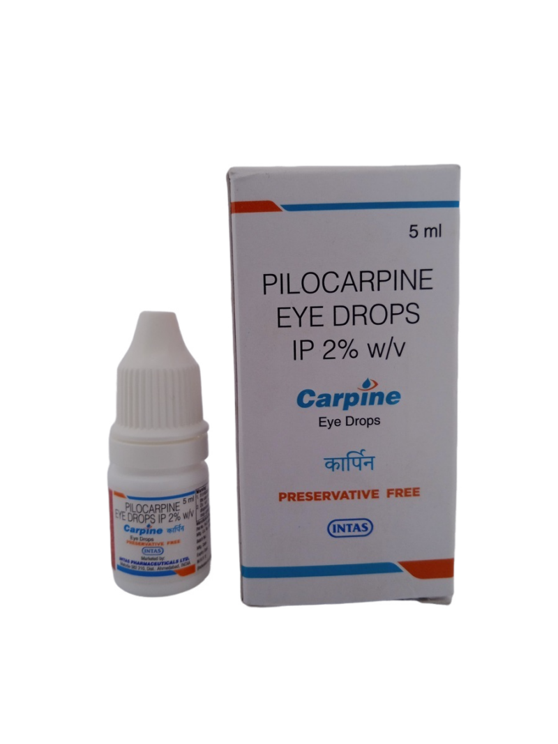 CARPINE EYE DROPS - 1 BOTTLE OF 5ML - Image 2