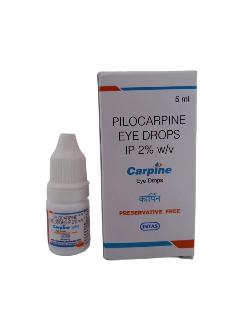 CARPINE EYE DROPS - 1 BOTTLE OF 5ML - Image 2