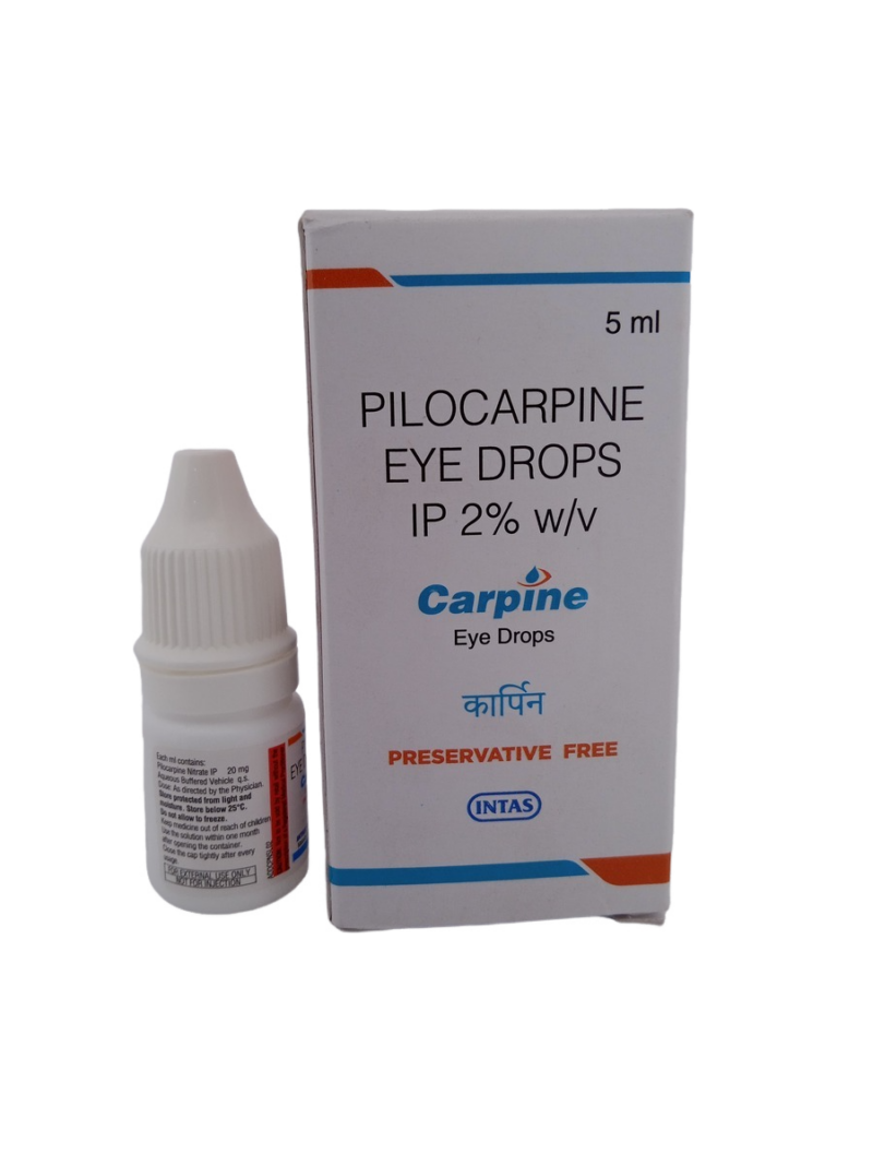 CARPINE EYE DROPS - 1 BOTTLE OF 5ML - Image 3
