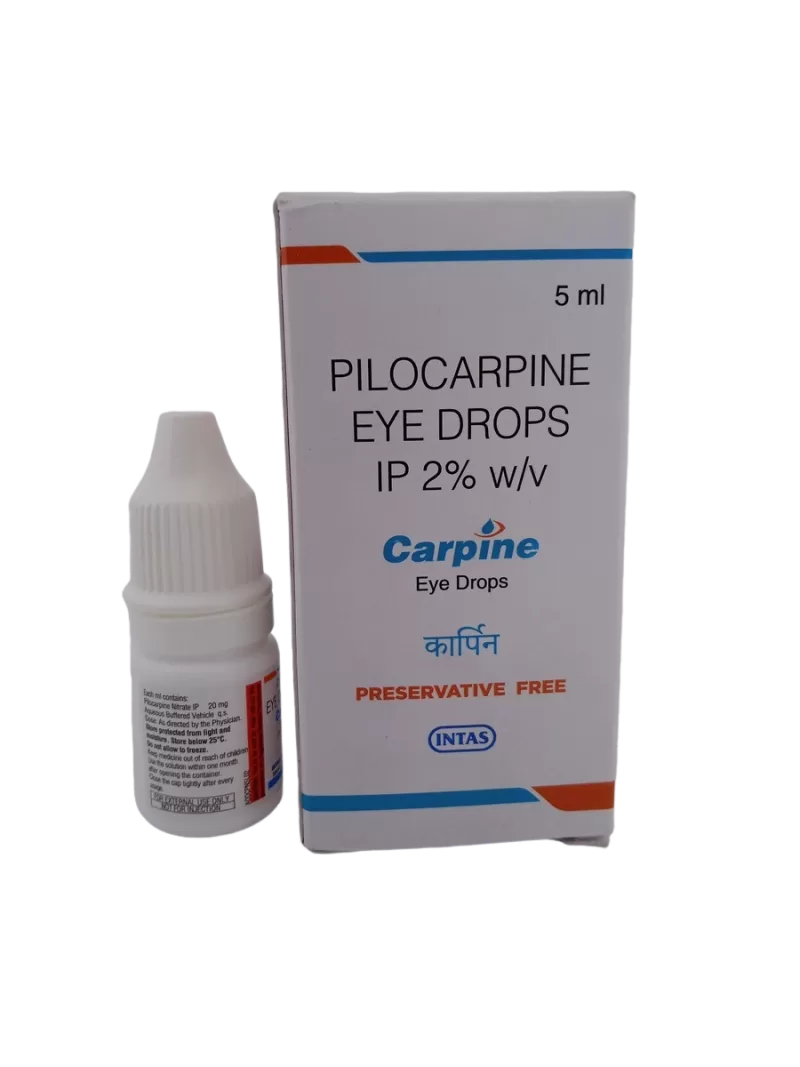 CARPINE EYE DROPS - 1 BOTTLE OF 5ML - Image 3