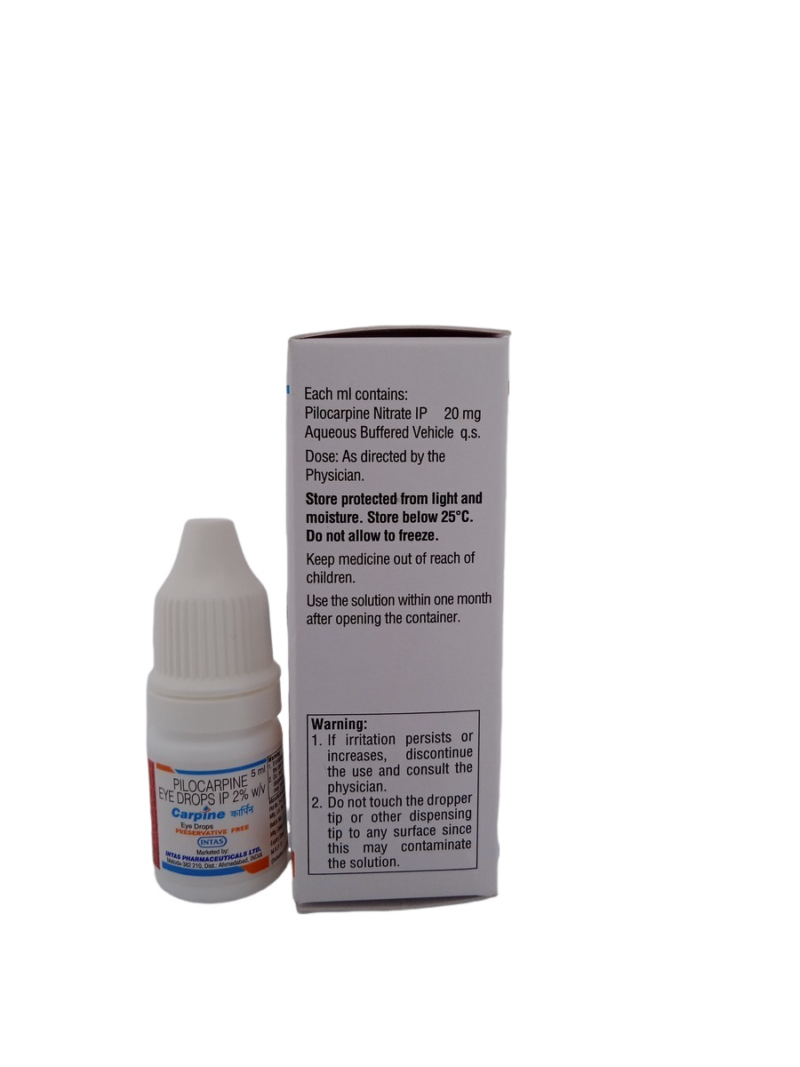 CARPINE EYE DROPS - 1 BOTTLE OF 5ML - Image 4