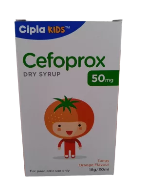 CEFOPROX DRY SYRUP 50 MG - 1 BOTTLE OF 18g/30ML