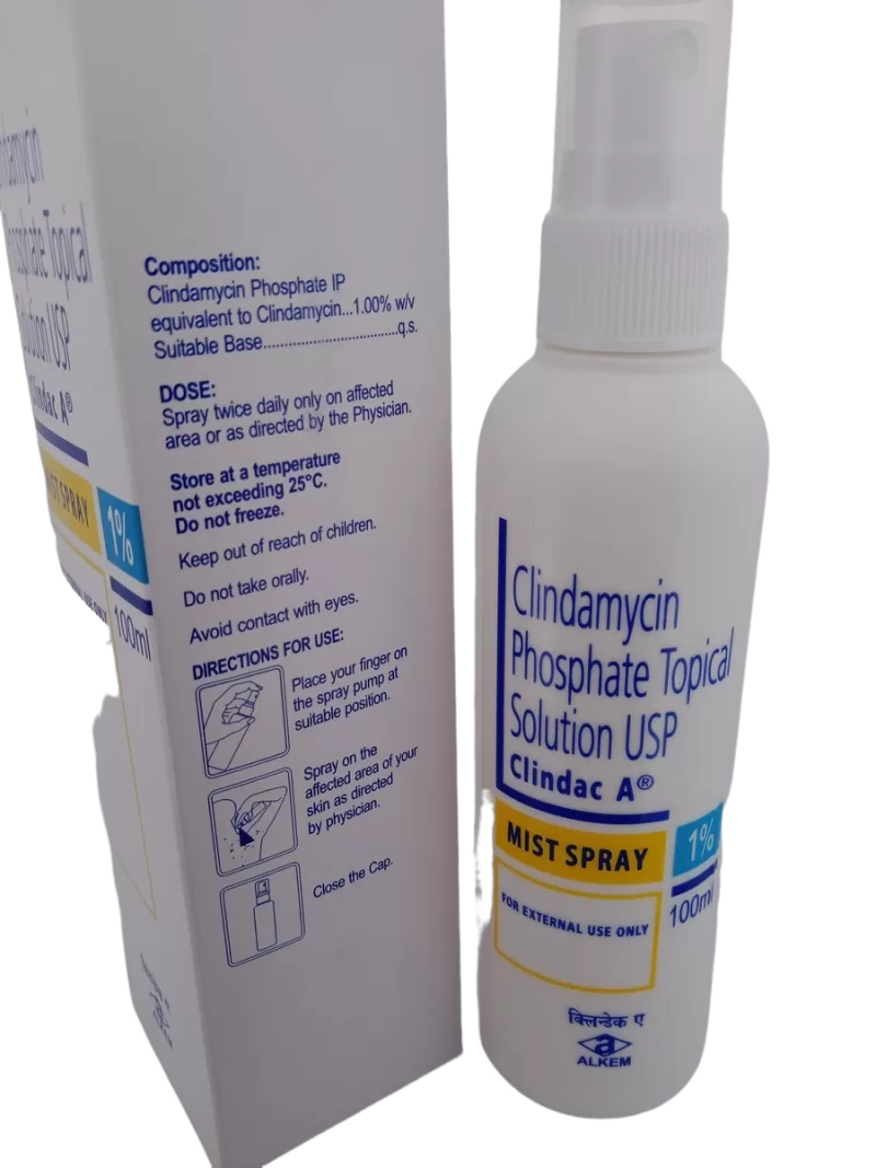 CLINDAC A MIST SPRAY 1% - 1 BOTTLE OF 100ML - Image 3