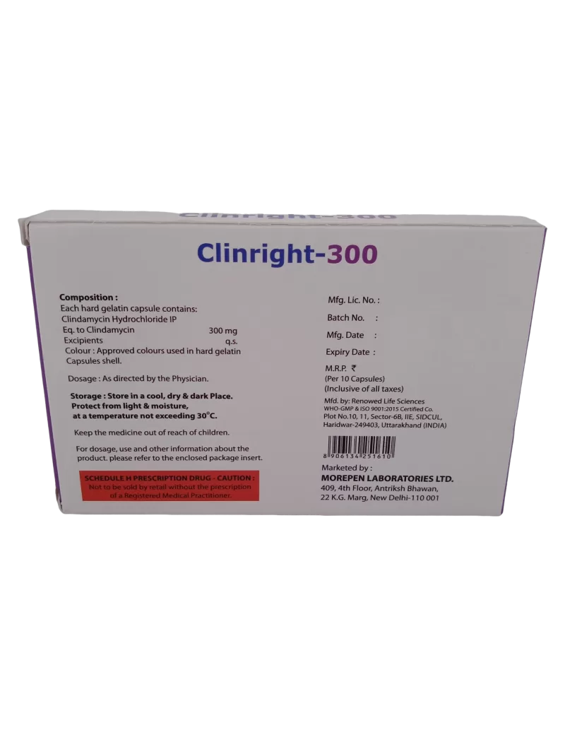CLINRIGHT 300 MG - 10 CAPSULES - Image 4