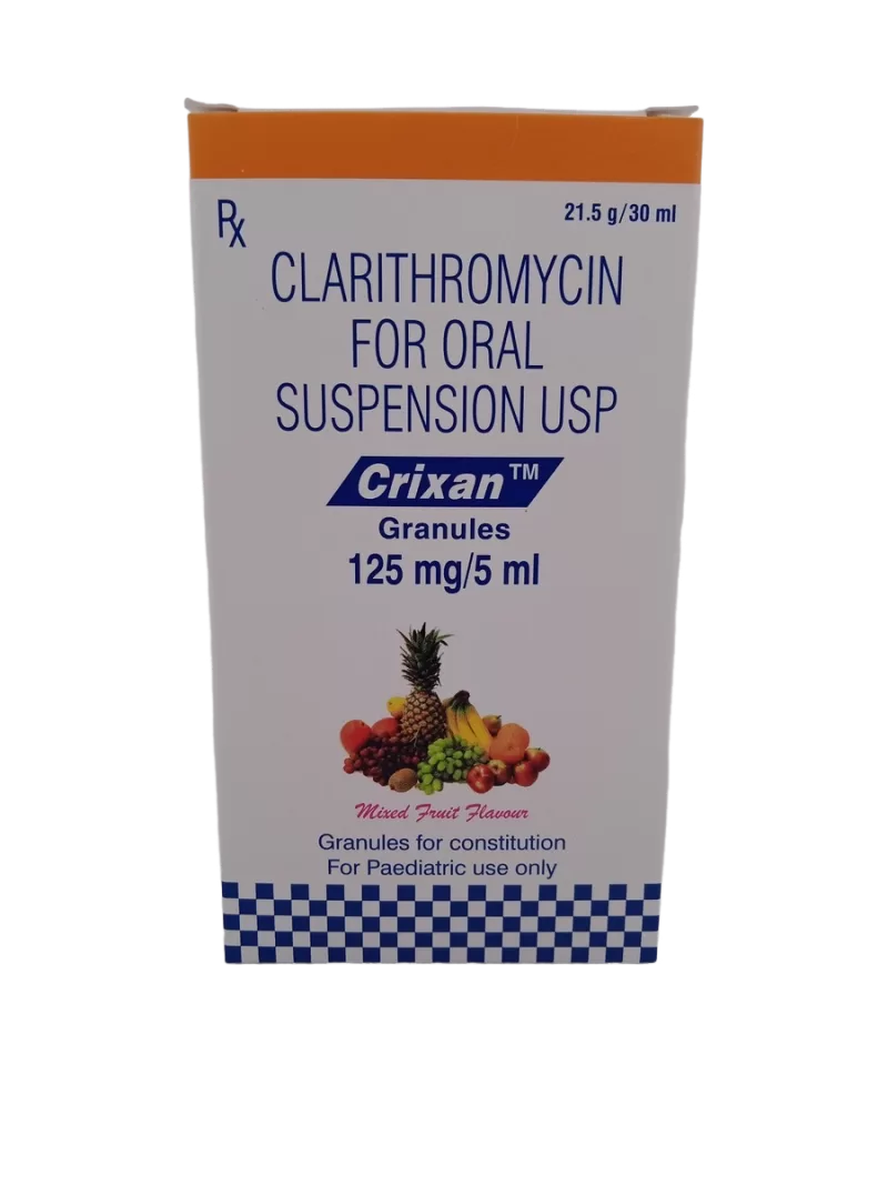 CRIXAN GRANULES 125MG/5ML - 1 BOTTLE OF 21.5g/30ML