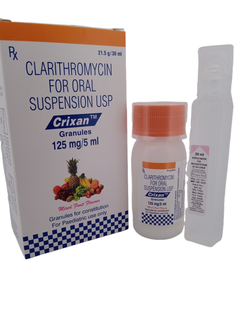 CRIXAN GRANULES 125MG/5ML - 1 BOTTLE OF 21.5g/30ML - Image 2