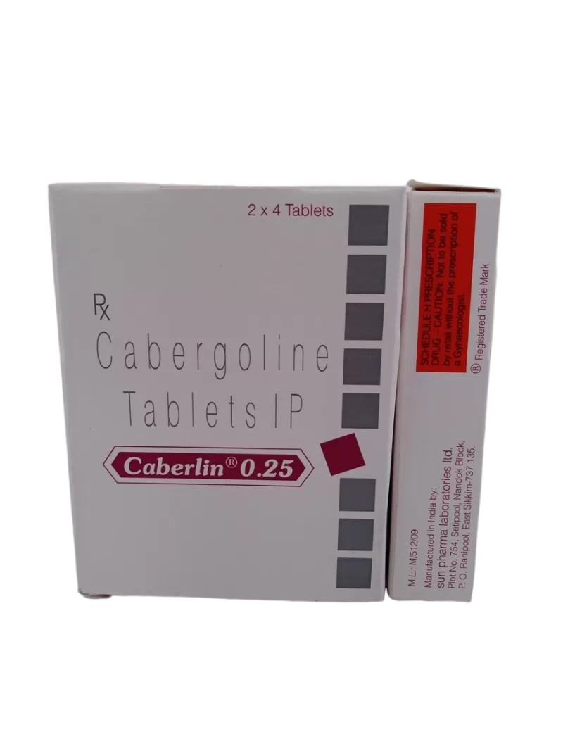 CABERLIN 0.25 MG - 4 TABLETS - Image 3