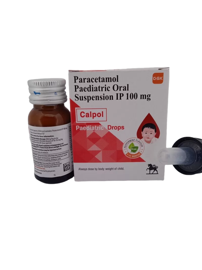CALPOL PAEDIATRIC DROPS - 1 BOTTLE 15ML - Image 3