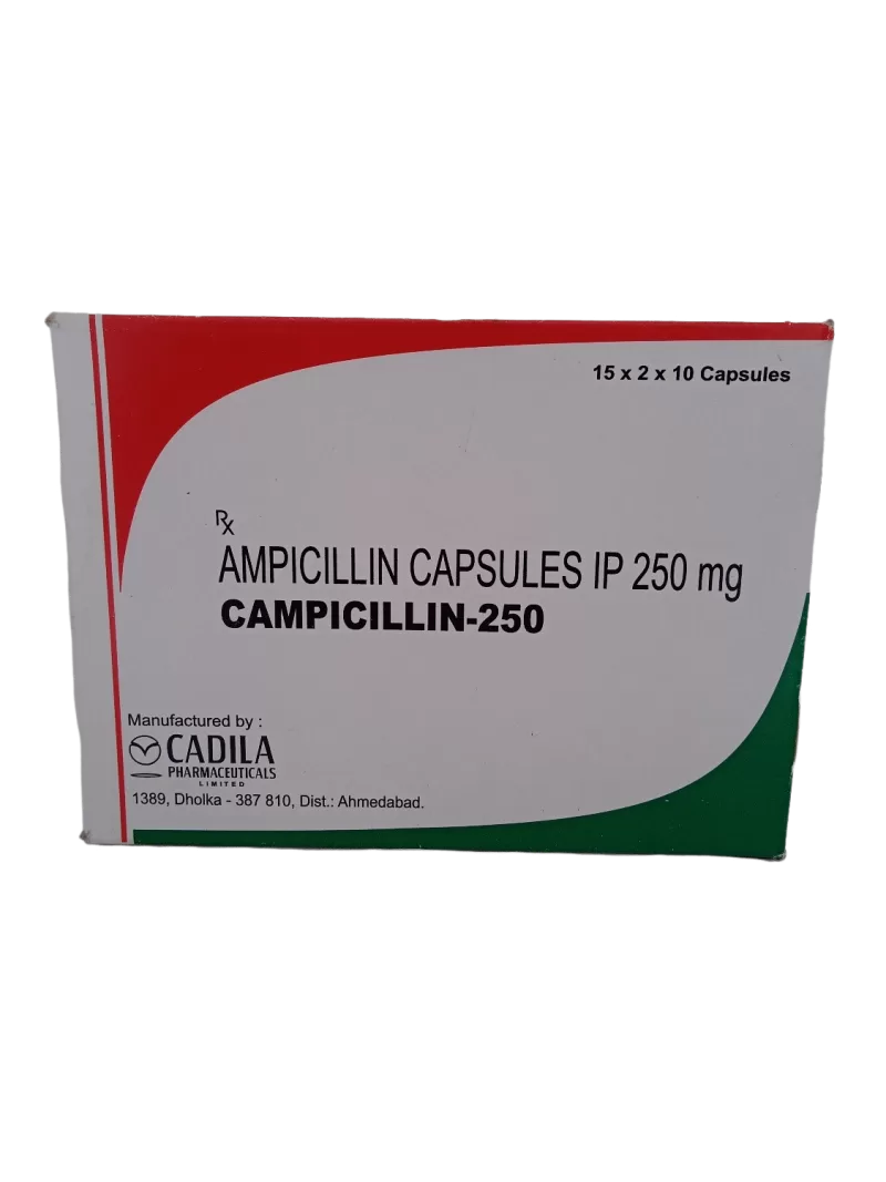 CAMPICILLIN 250 MG - 10 CAPSULES