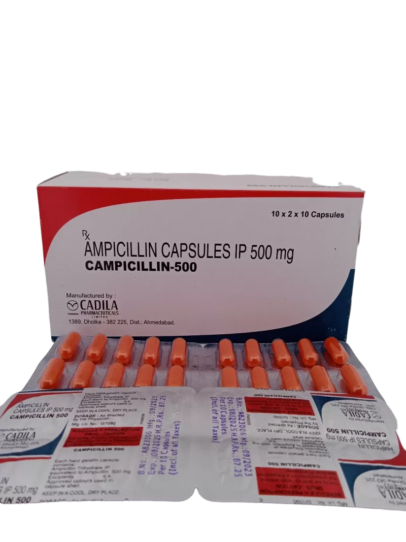 CAMPICILLIN 500 MG - 10 CAPSULES - Image 3