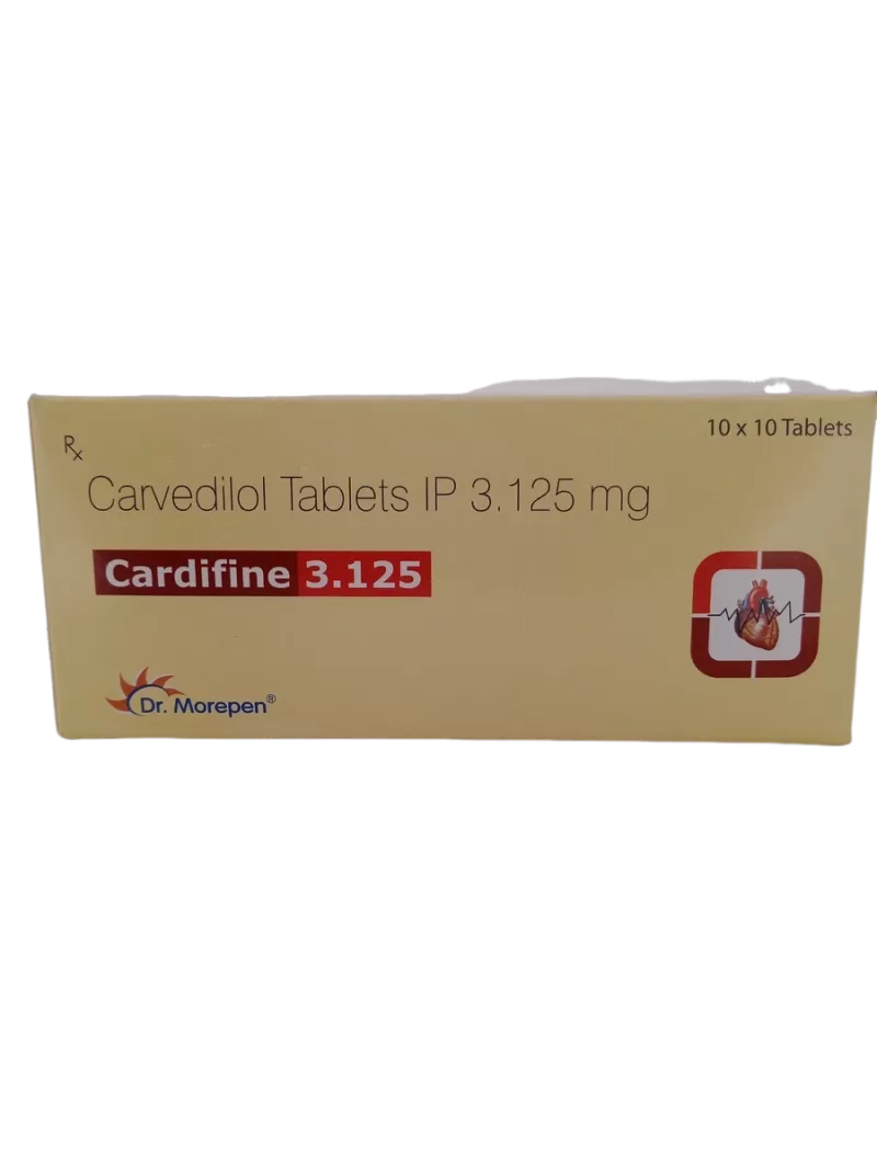 CARDIFINE 3.125MG - 10 TABLET