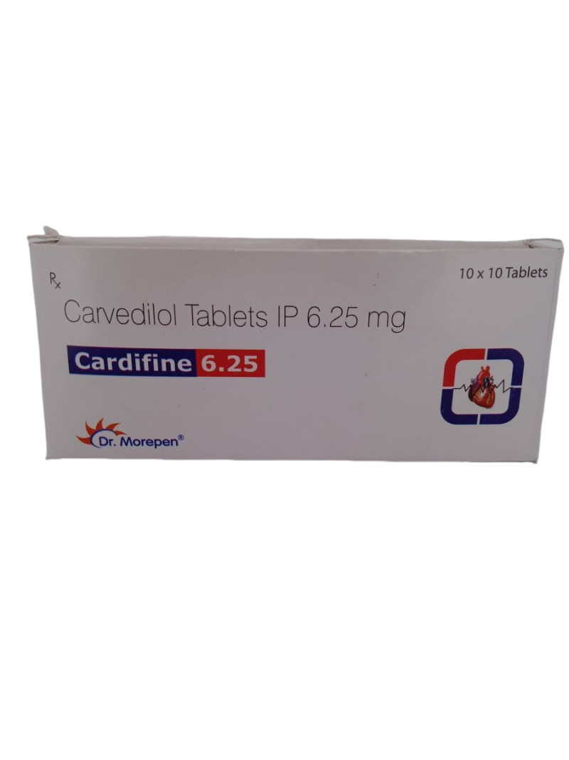 CARDIFINE 6.25MG - 10 TABLET