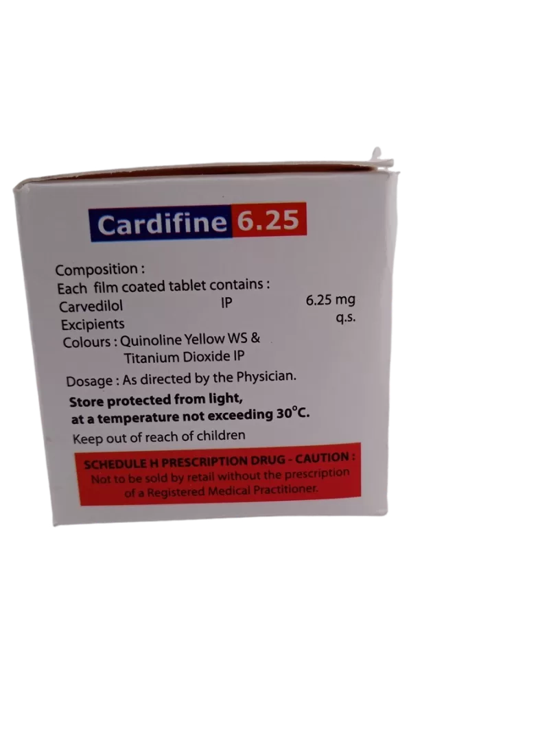 CARDIFINE 6.25MG - 10 TABLET - Image 4