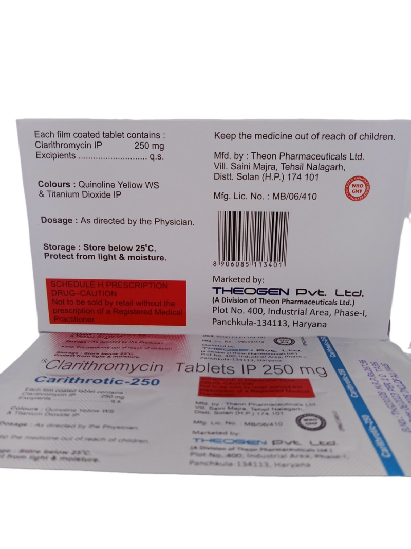 CARITHROTIC 250MG - 10 TABLET - Image 4