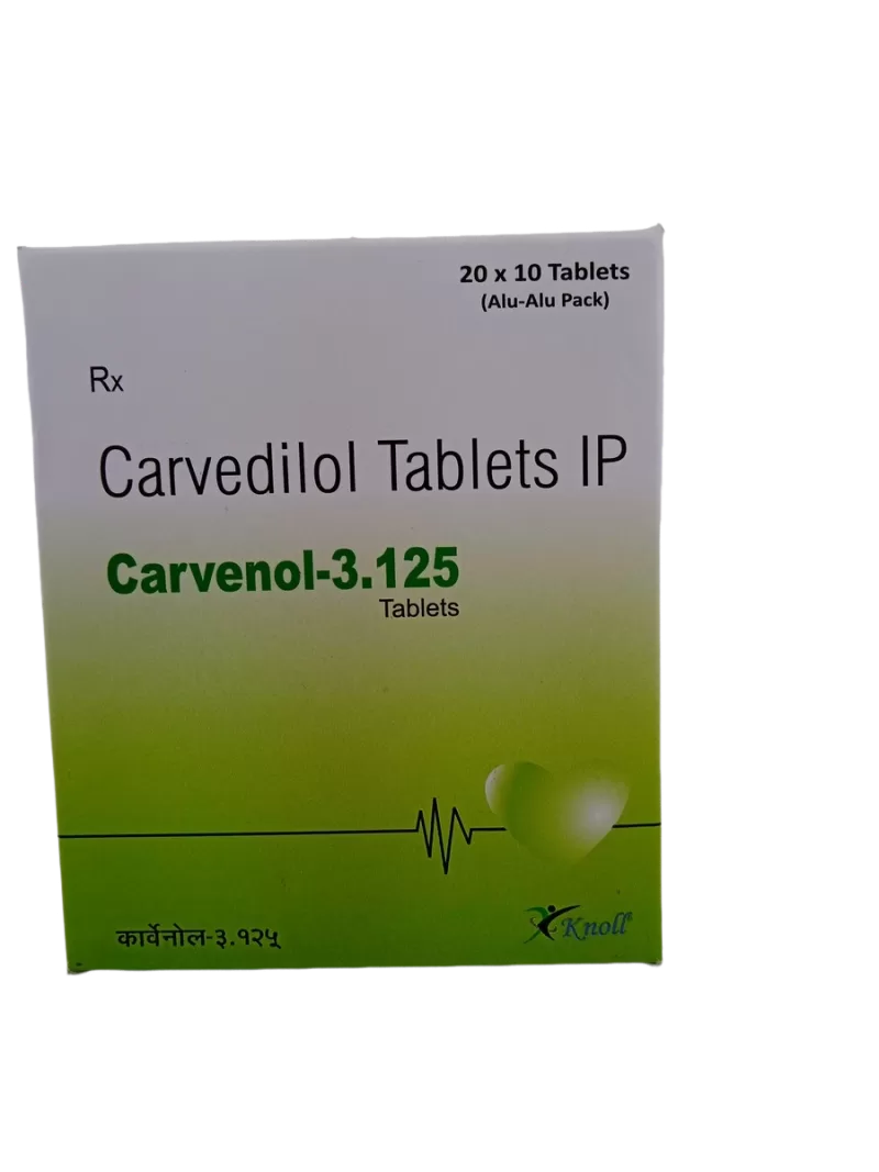 CARVENOL 3.125MG - 10 TABLET