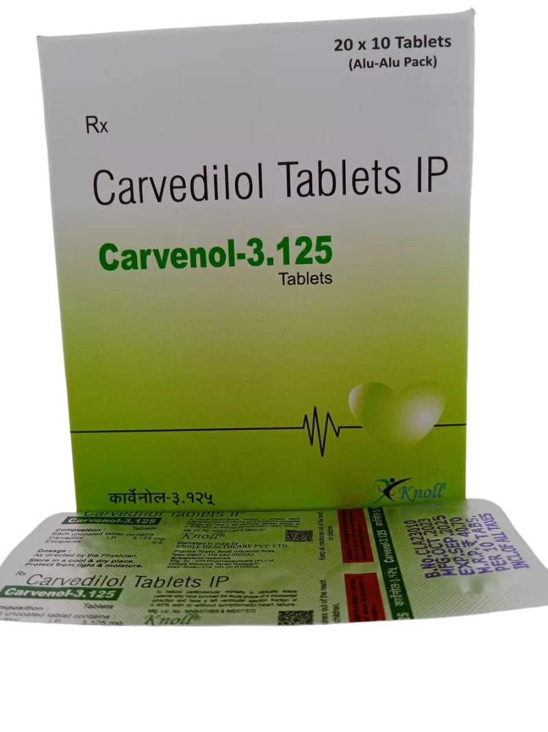 CARVENOL 3.125MG - 10 TABLET - Image 3