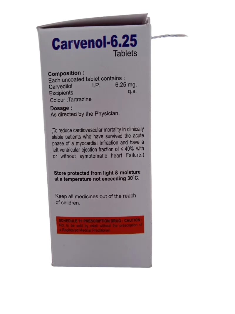 CARVENOL 6.25MG - 10 TABLET - Image 4