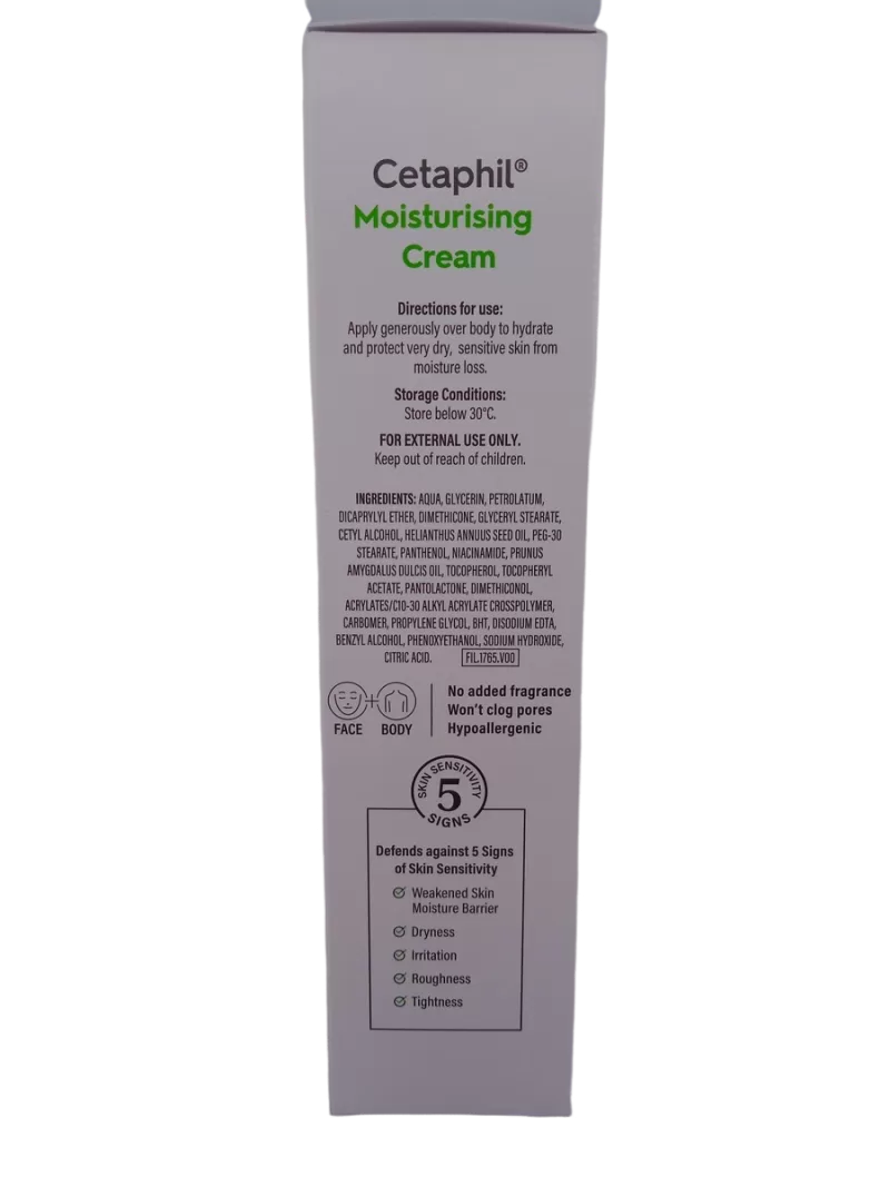 CETAPHIL MOISTURISING CREAM - 1 TUBE OF 80gm - Image 3