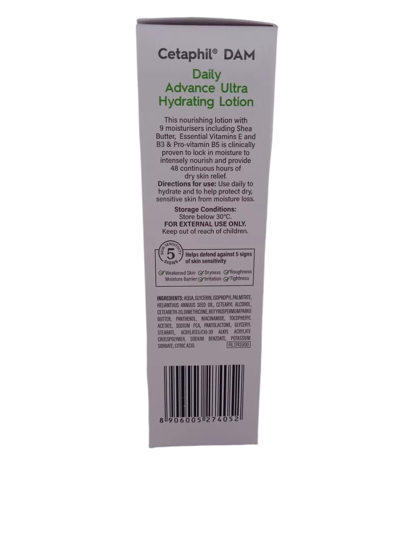 CETAPHIL DAM ULTRA HYDRATING LOTION – 30gm - Image 4