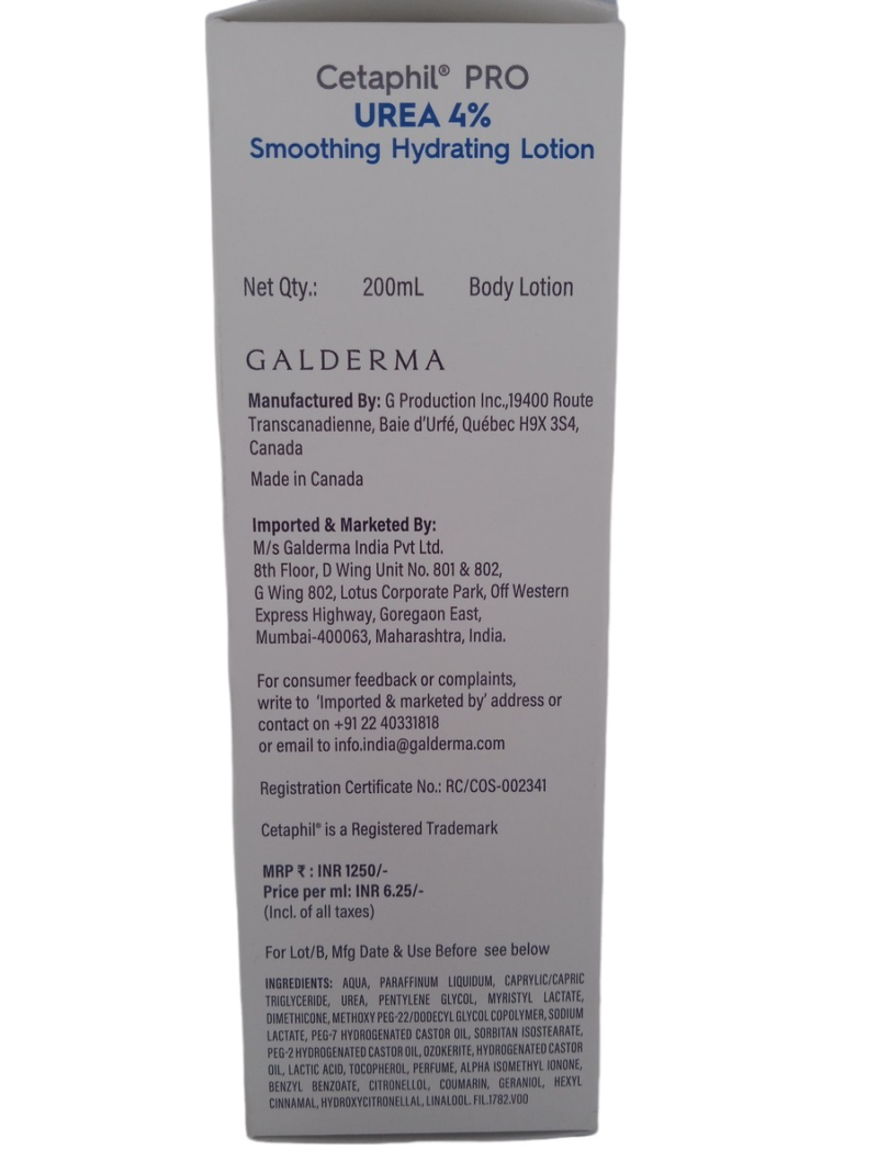 CETAPHIL PRO UREA (HYDRATING LOTION) - 1 BOTTLE OF 200ML - Image 4