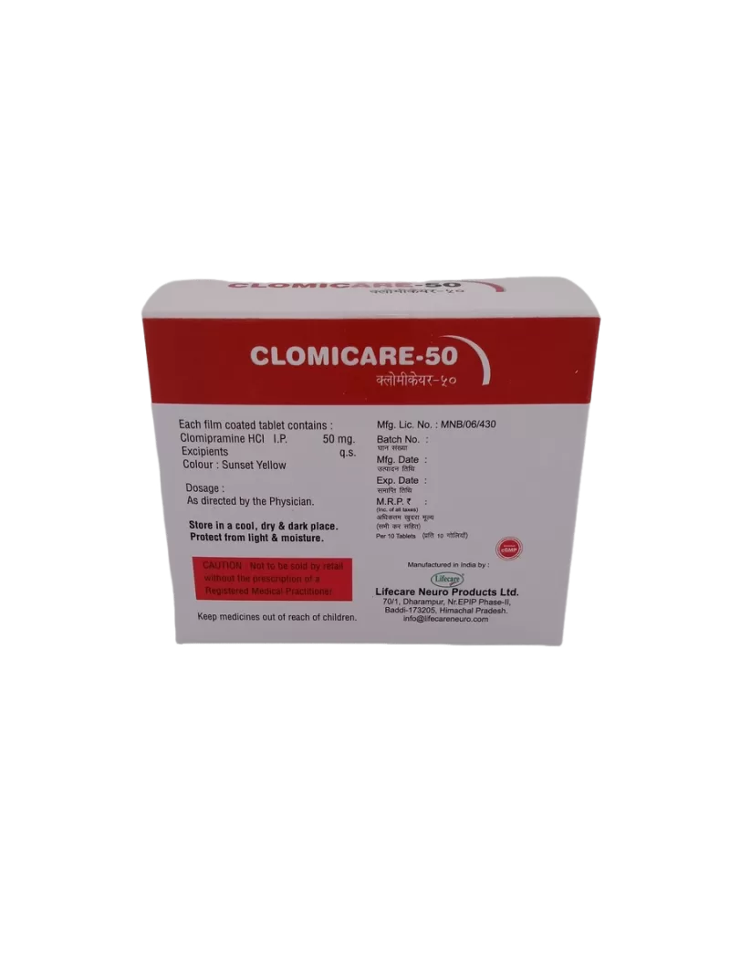 CLOMICARE 50 MG - 10 TABLETS - Image 4