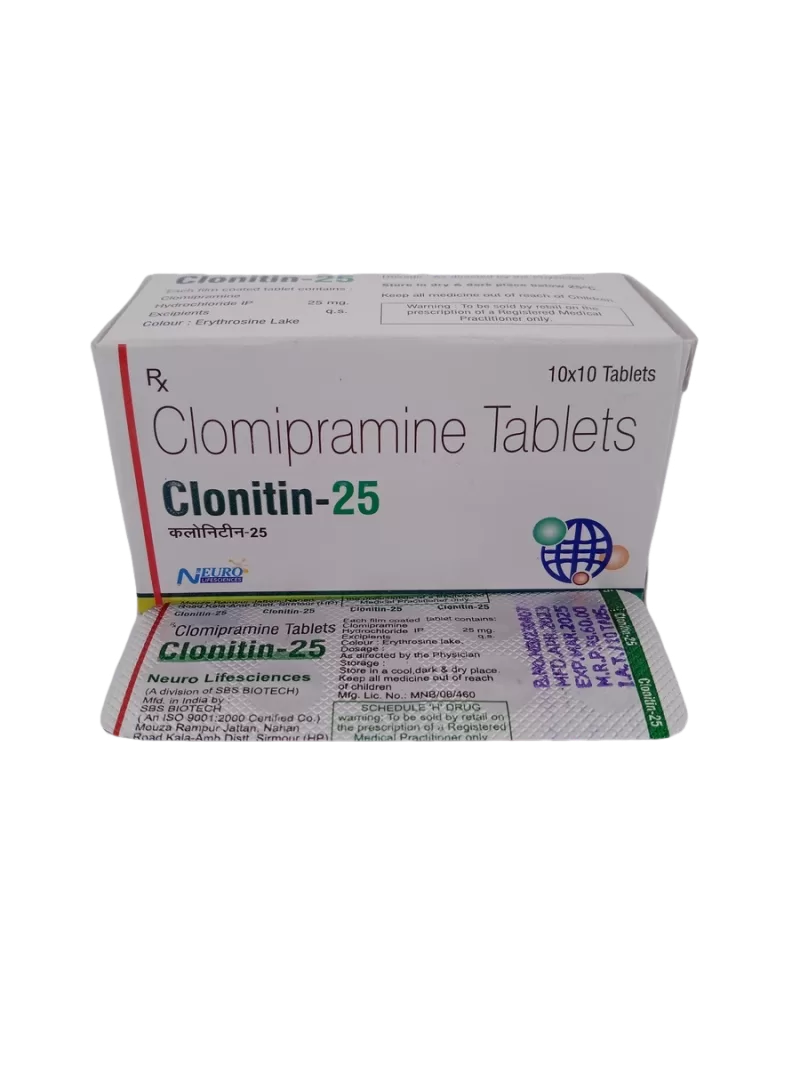CLONITIN 25 MG - 10 TABLETS - Image 3
