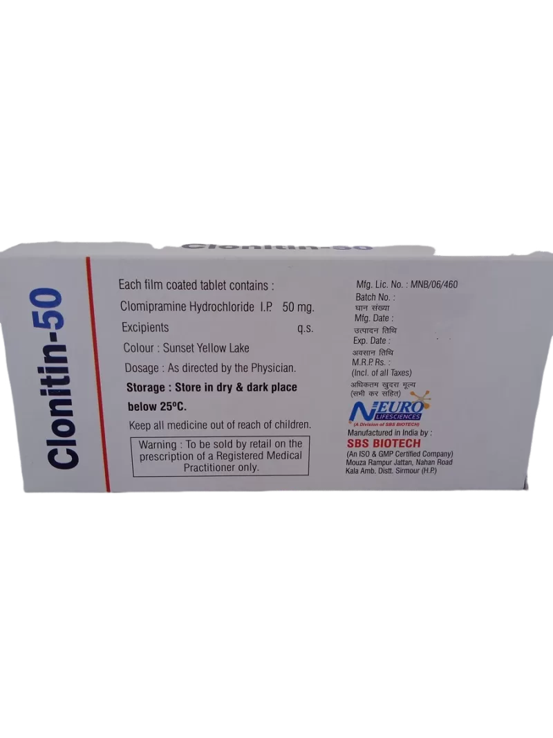 CLONITIN 50 MG - 10 TABLETS - Image 4