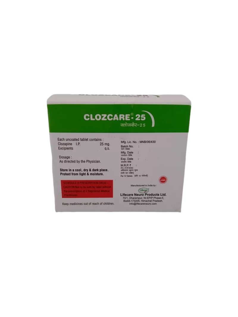 CLOZCARE 25 MG - 10 TABLETS - Image 4