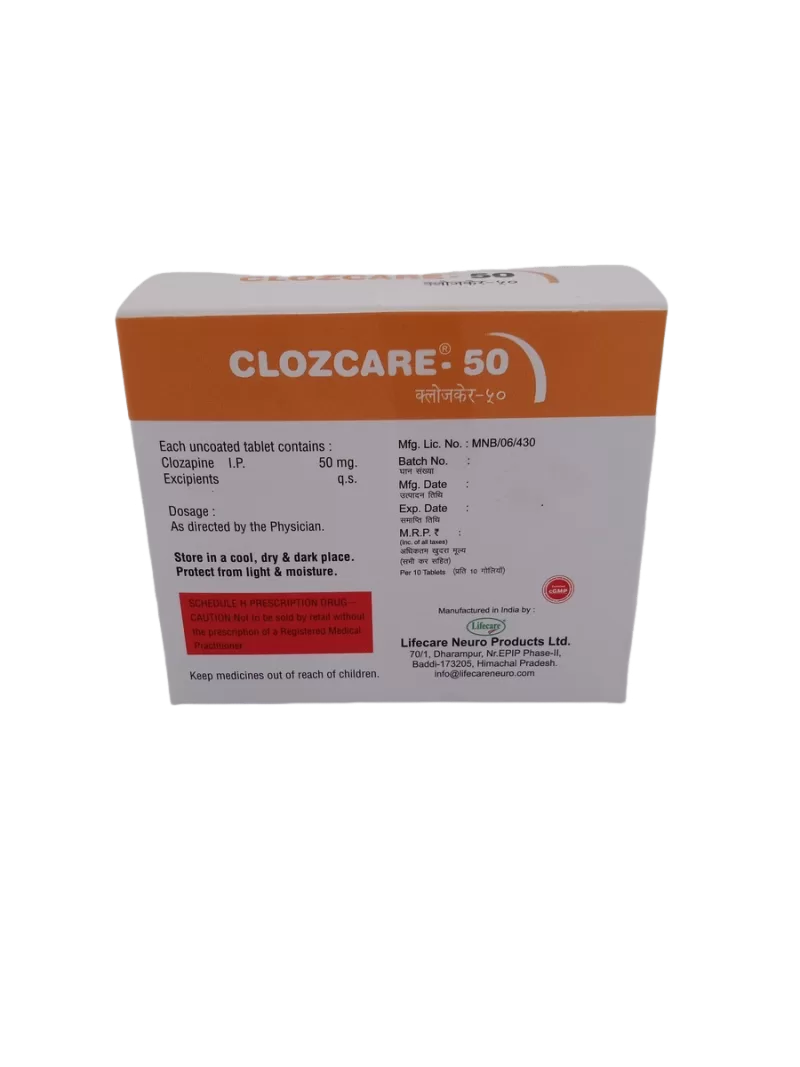 CLOZCARE 50 MG - 10 TABLETS - Image 4