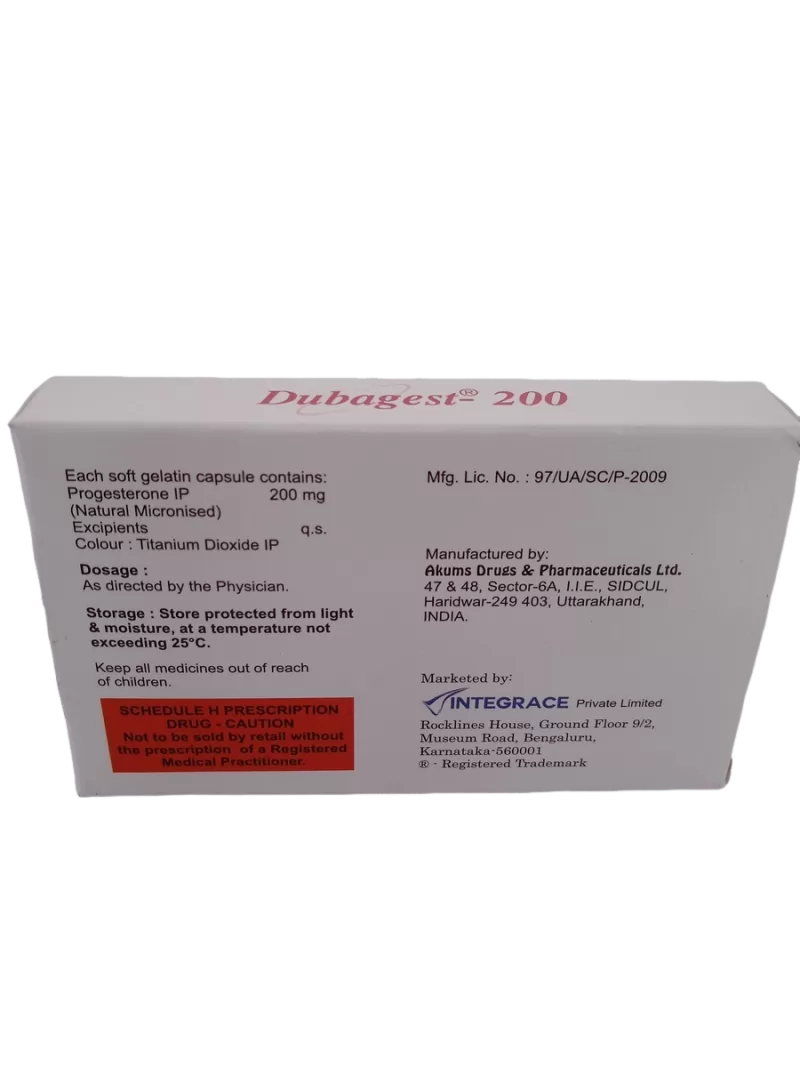 DUBAGEST 200 MG - 10 CAPSULES - Image 4
