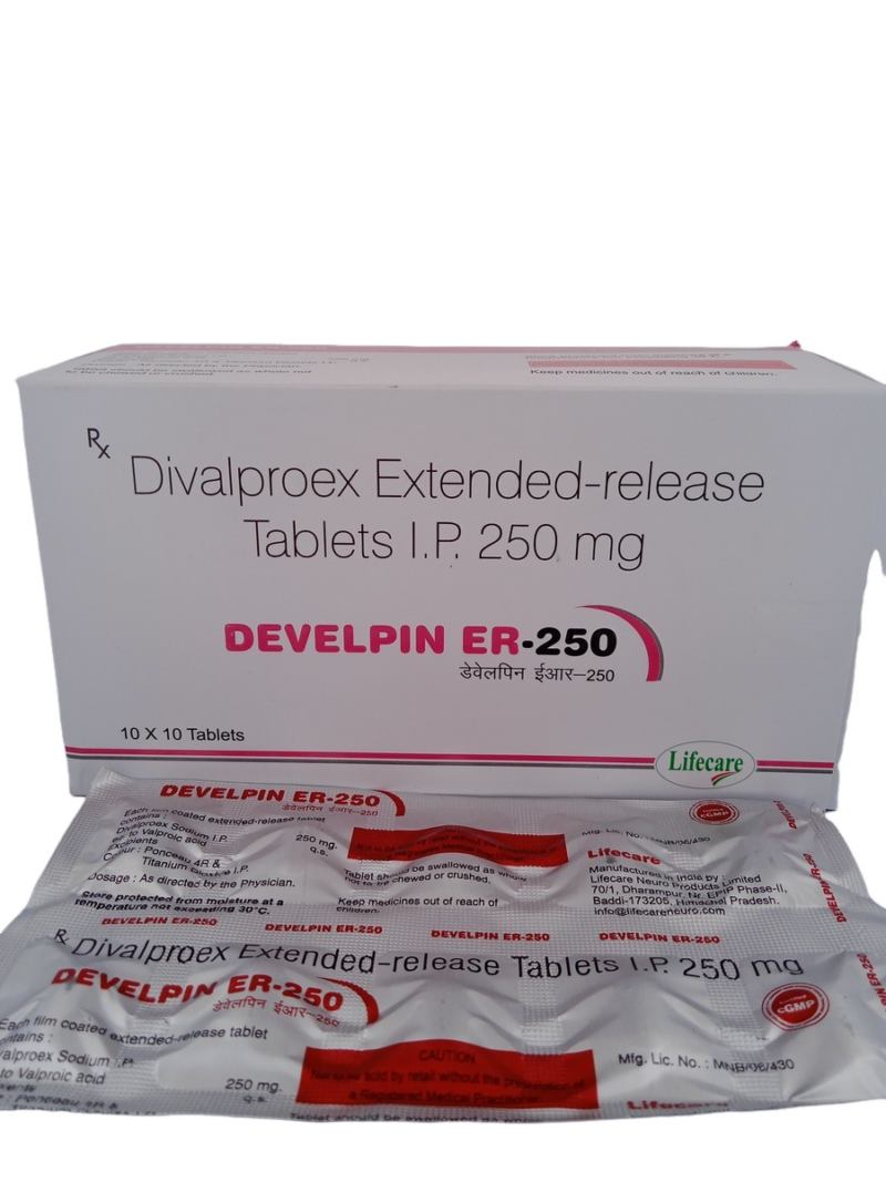 DEVELPIN ER 250 MG - 10 TABLETS - Image 2