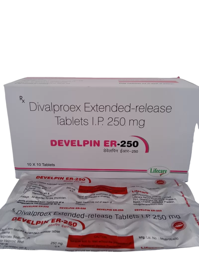 DEVELPIN ER 250 MG - 10 TABLETS - Image 2