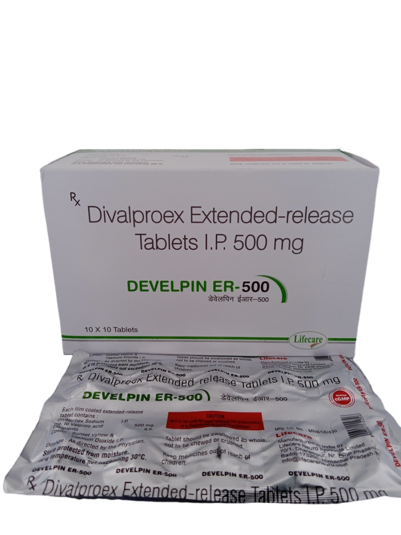 DEVELPIN ER 500 MG - 10 TABLETS - Image 2