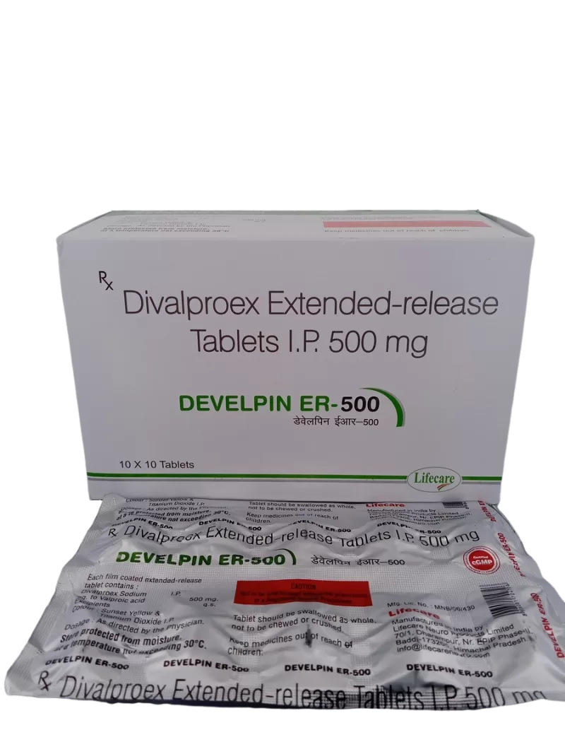 DEVELPIN ER 500 MG - 10 TABLETS - Image 2