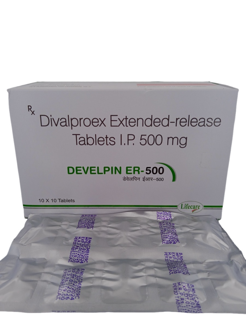 DEVELPIN ER 500 MG - 10 TABLETS - Image 3