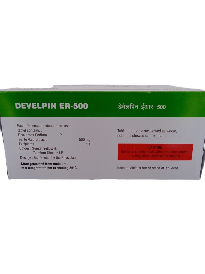 DEVELPIN ER 500 MG - 10 TABLETS - Image 4