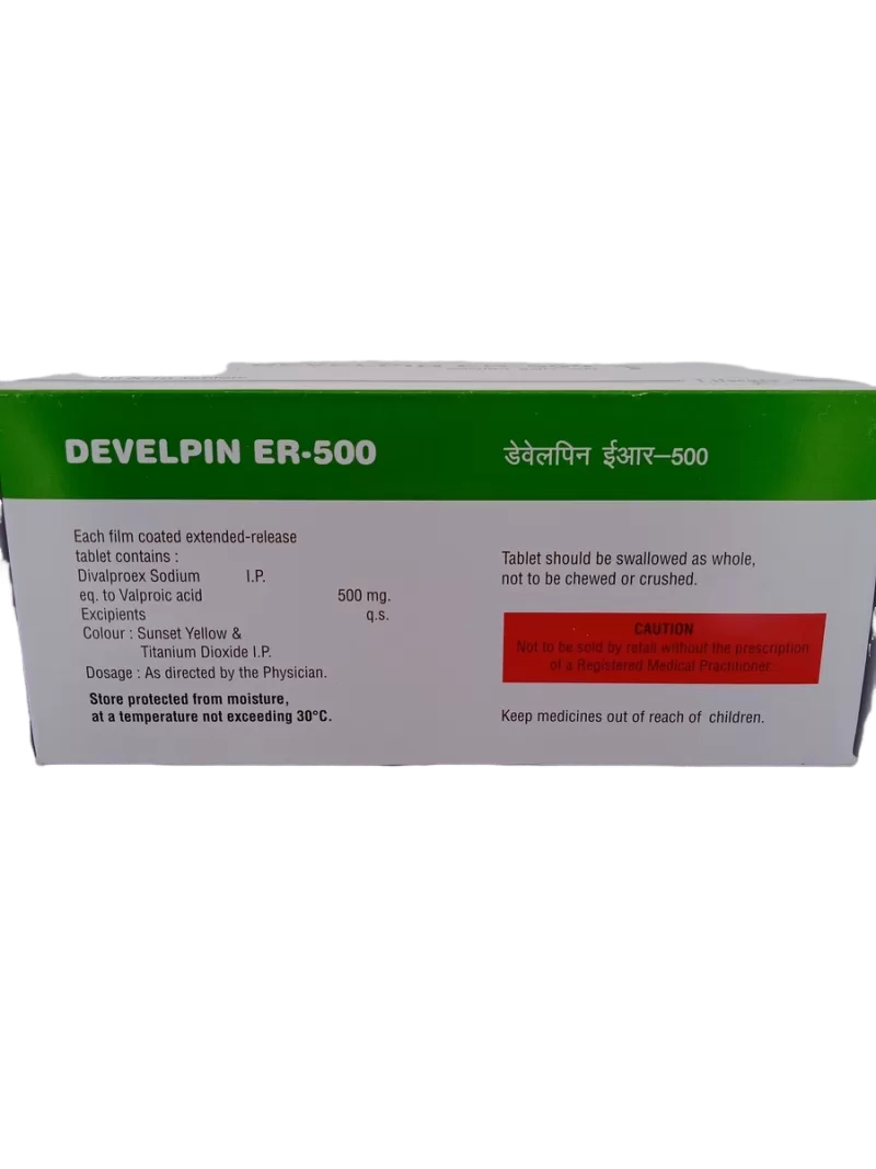 DEVELPIN ER 500 MG - 10 TABLETS - Image 4