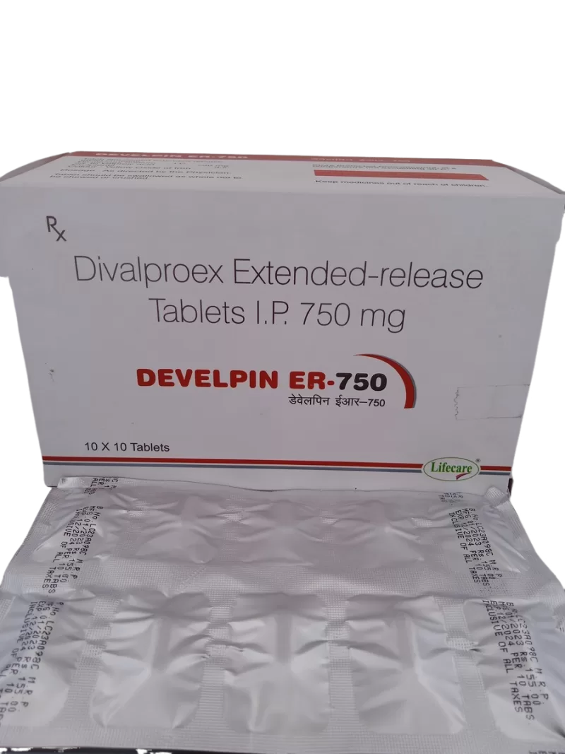 DEVELPIN ER 750 MG - 10 TABLETS - Image 3