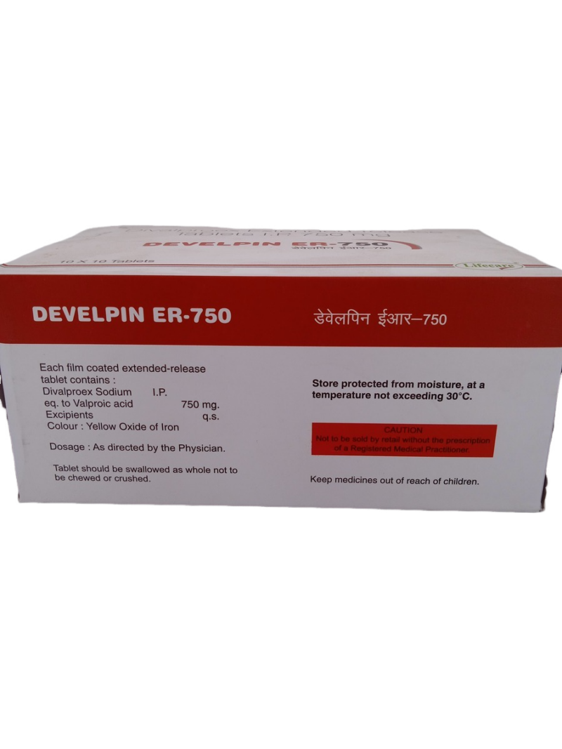 DEVELPIN ER 750 MG - 10 TABLETS - Image 4