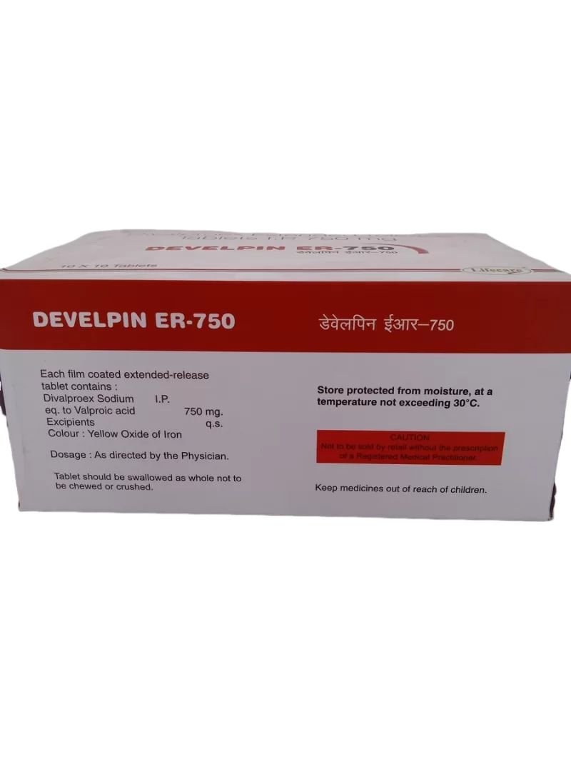 DEVELPIN ER 750 MG - 10 TABLETS - Image 4