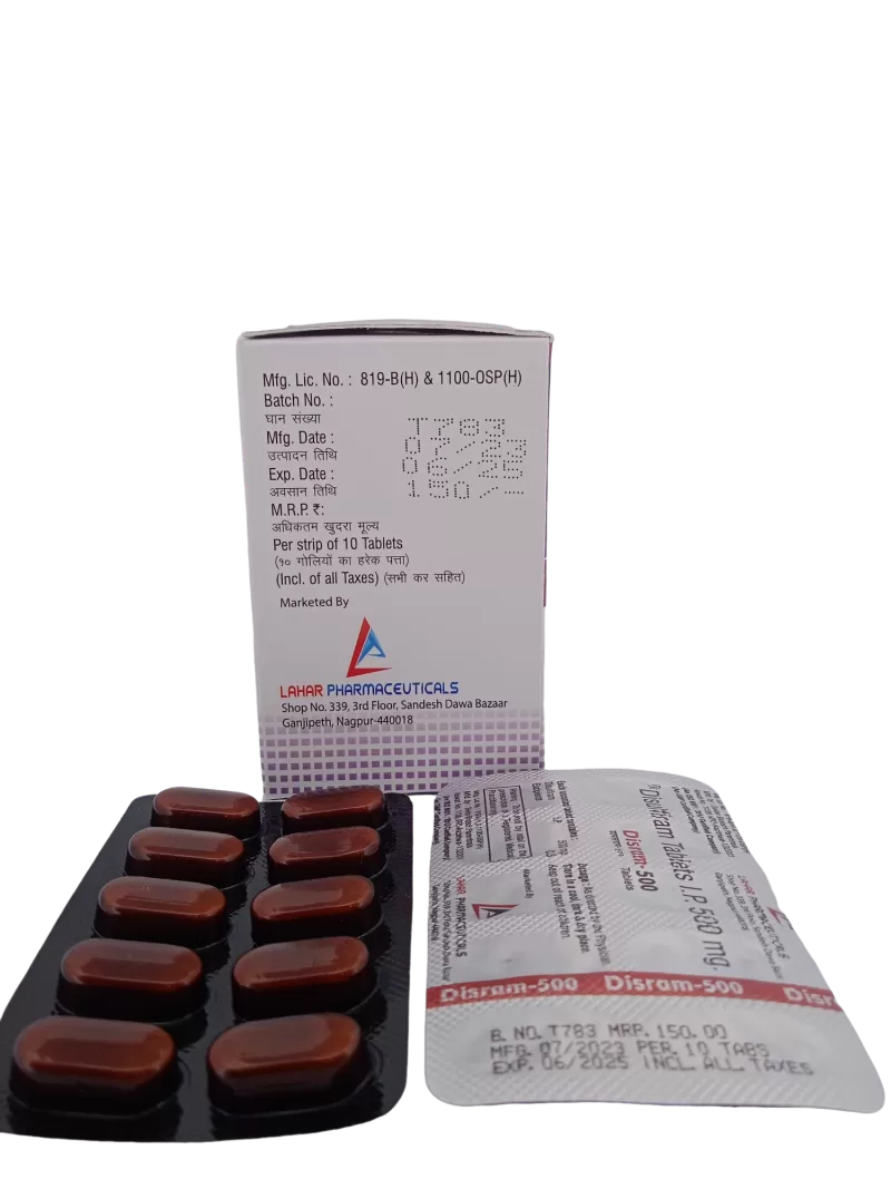 DISRAM 500 MG - 10 TABLET - Image 2
