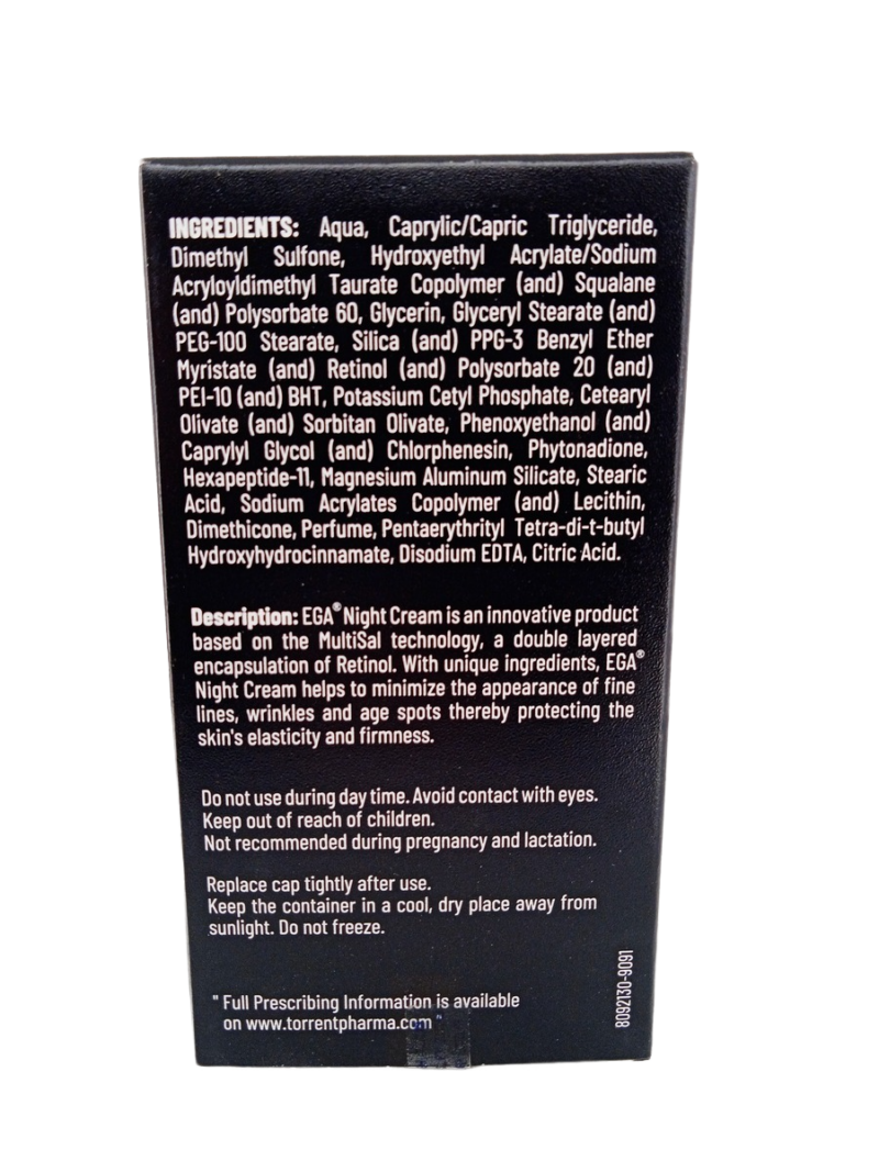 EGA NIGHT CREAM - 1 BOTTLE OF 30gm - Image 3