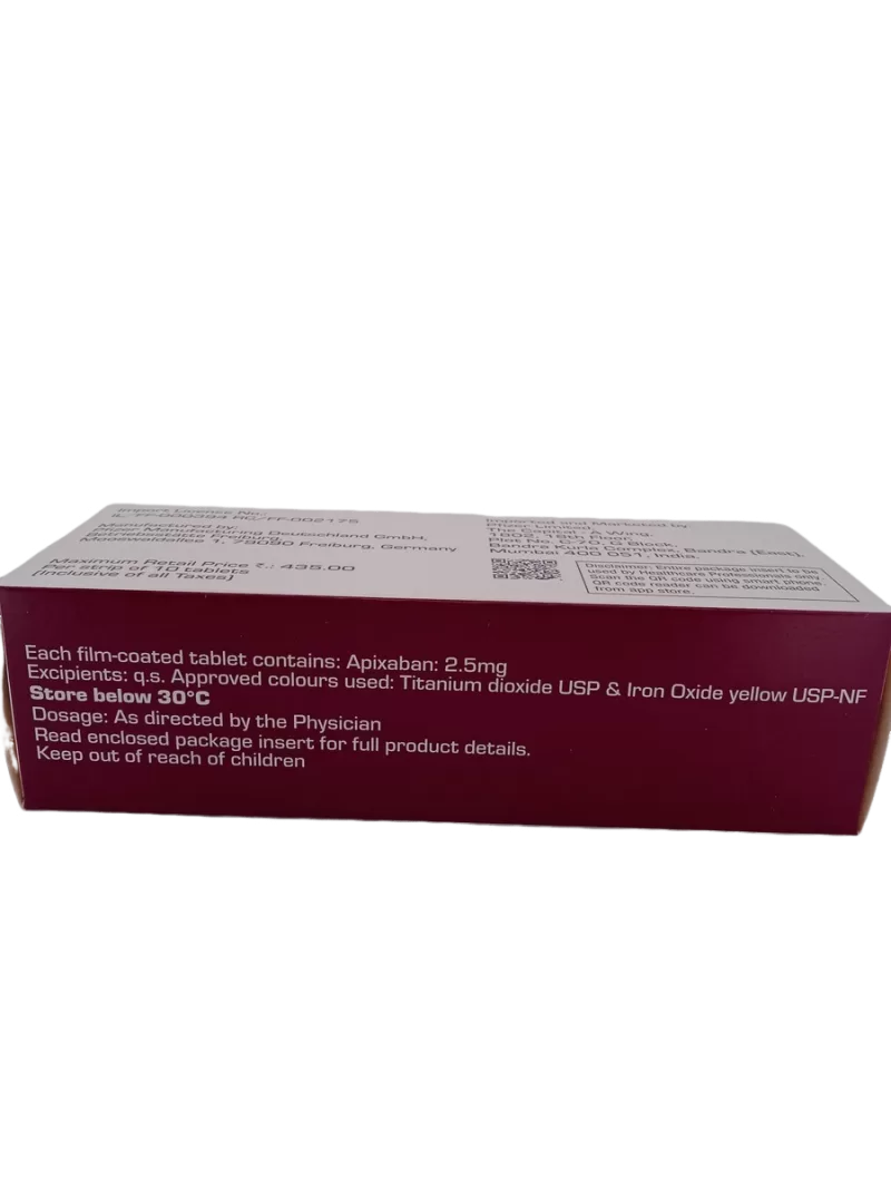 ELIQUIS 2.5 MG - 10 TABLETS - Image 2
