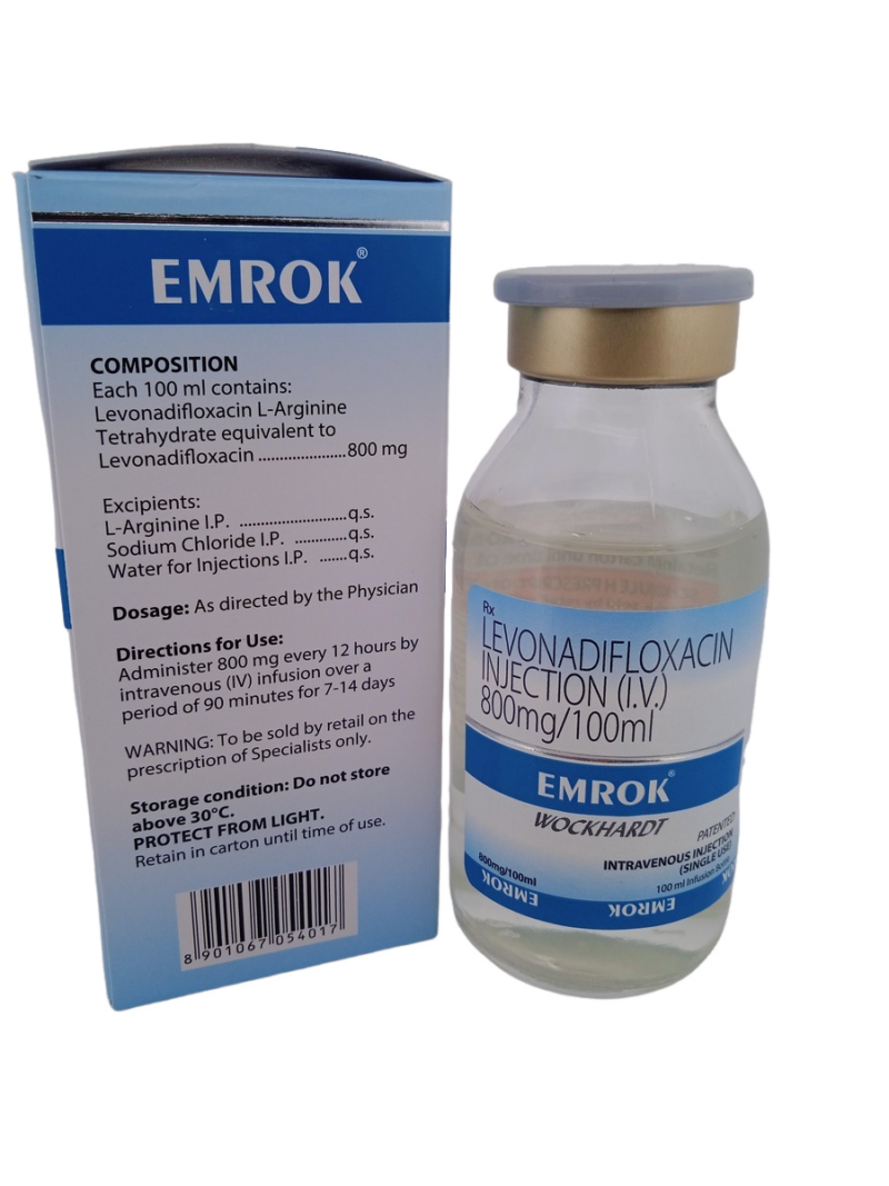 EMROK 800MG/100ML - 1 INFUSION BOTTLE OF 100ML - Image 3