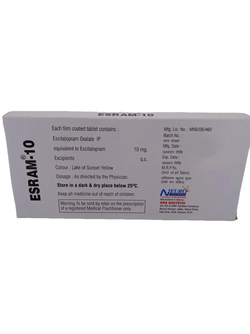 ESRAM 10 MG - 10 TABLETS - Image 4